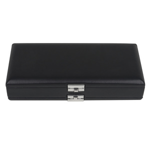 High end fashion can be customized PU black leather can hold 20pcs oboe reed double-layer portable reed box