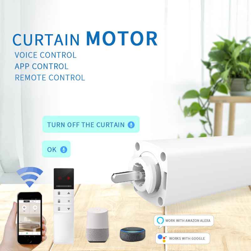 Zwave smart control complete set wholesale motorized curtain motor track /electric be