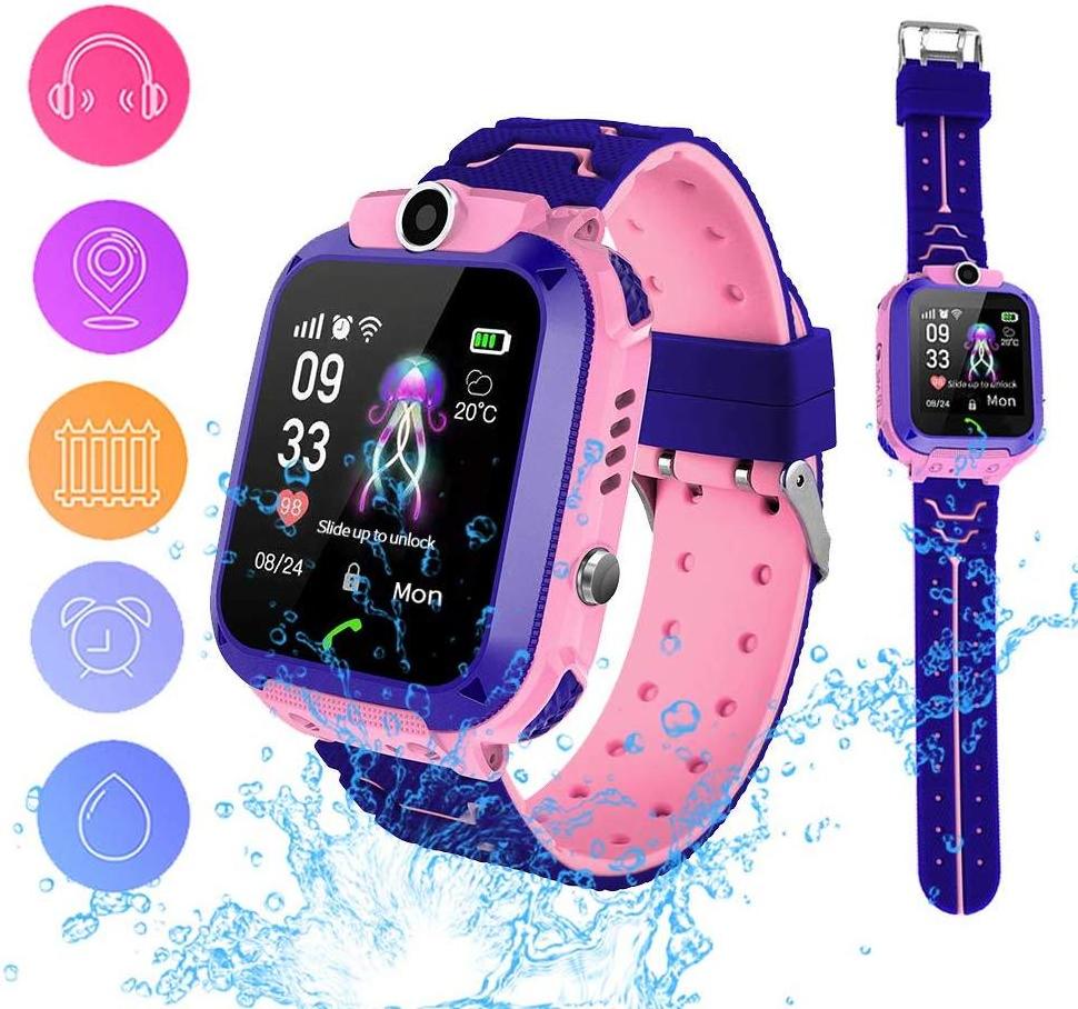 2019 hot selling child watch Q12 kids Smart Watch with IP67 waterproof SOS camera cell phone  clock for kids