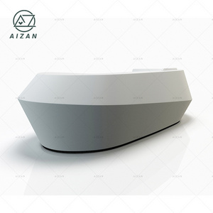 2024 new style modern grey front desk counter office bank hospital hotel reception desk