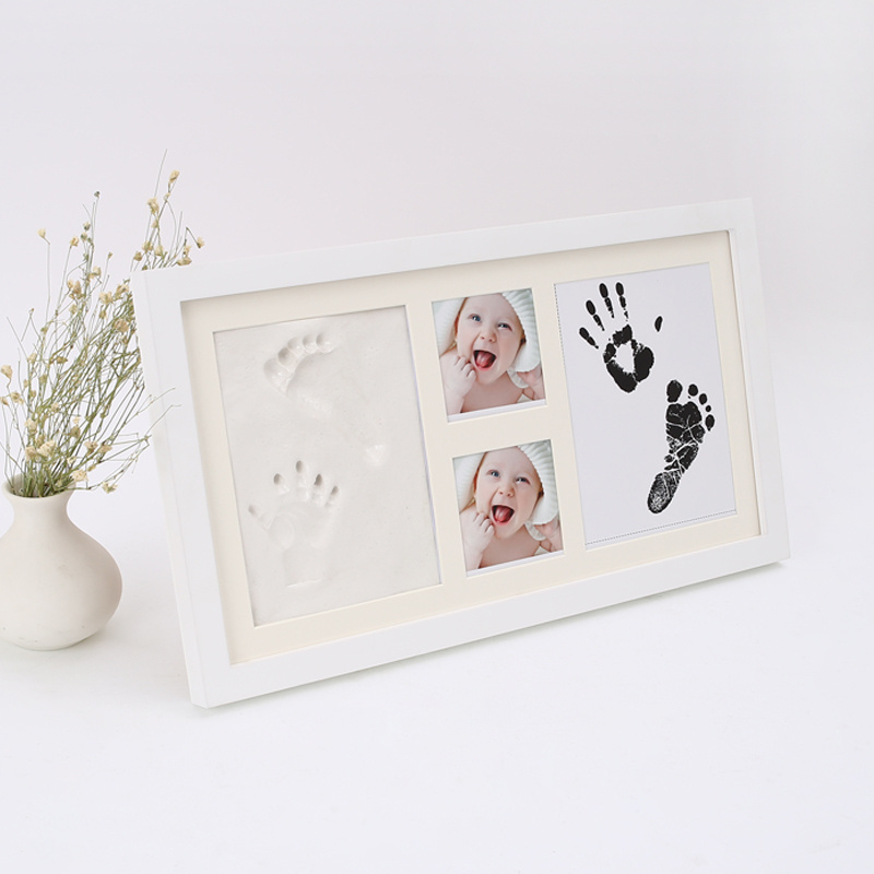 Baby growth records are available in both ink and ink cartridges. Solid wood photo frame, hand printed mud photo frame