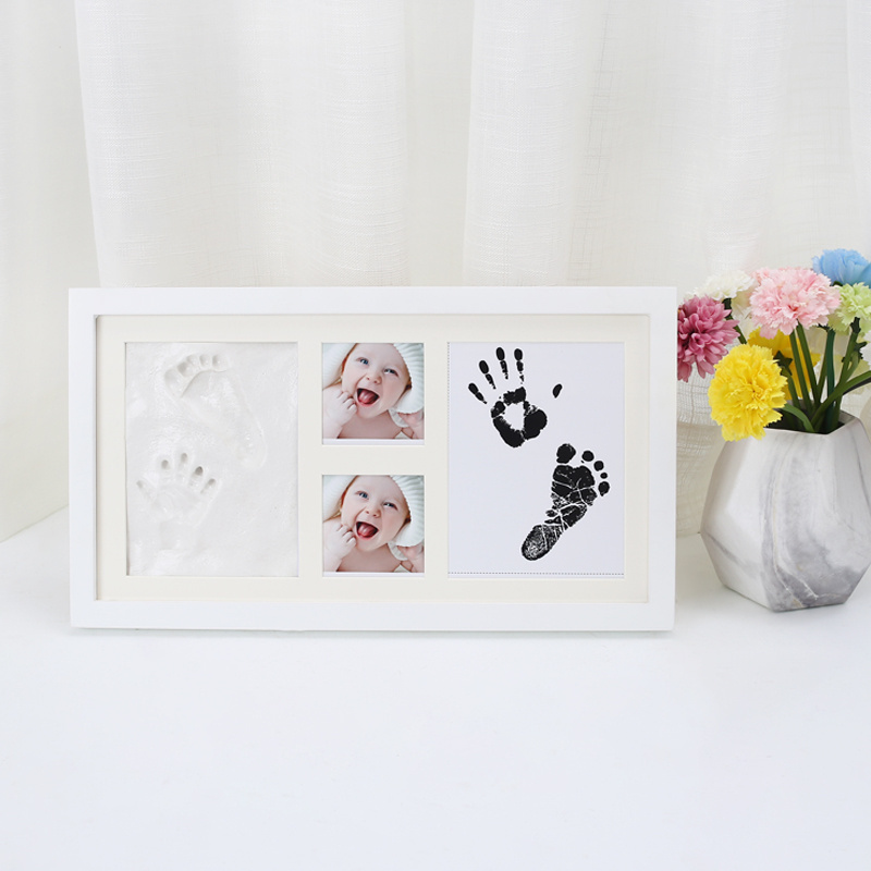 Baby growth records are available in both ink and ink cartridges. Solid wood photo frame, hand printed mud photo frame