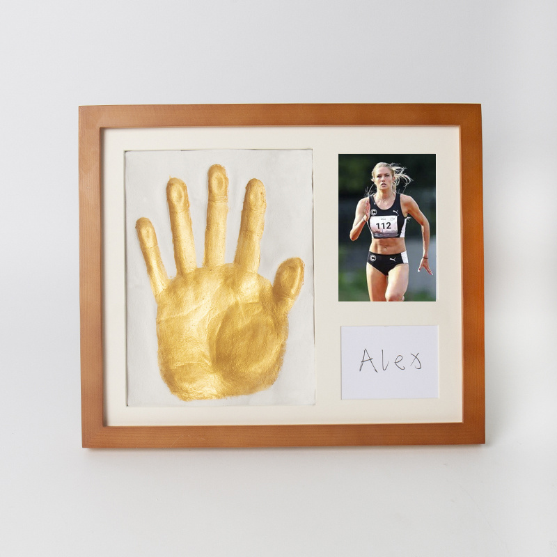 Adult palm print commemorative photo frame for the Paris Olympics, a long-lasting palm commemoration