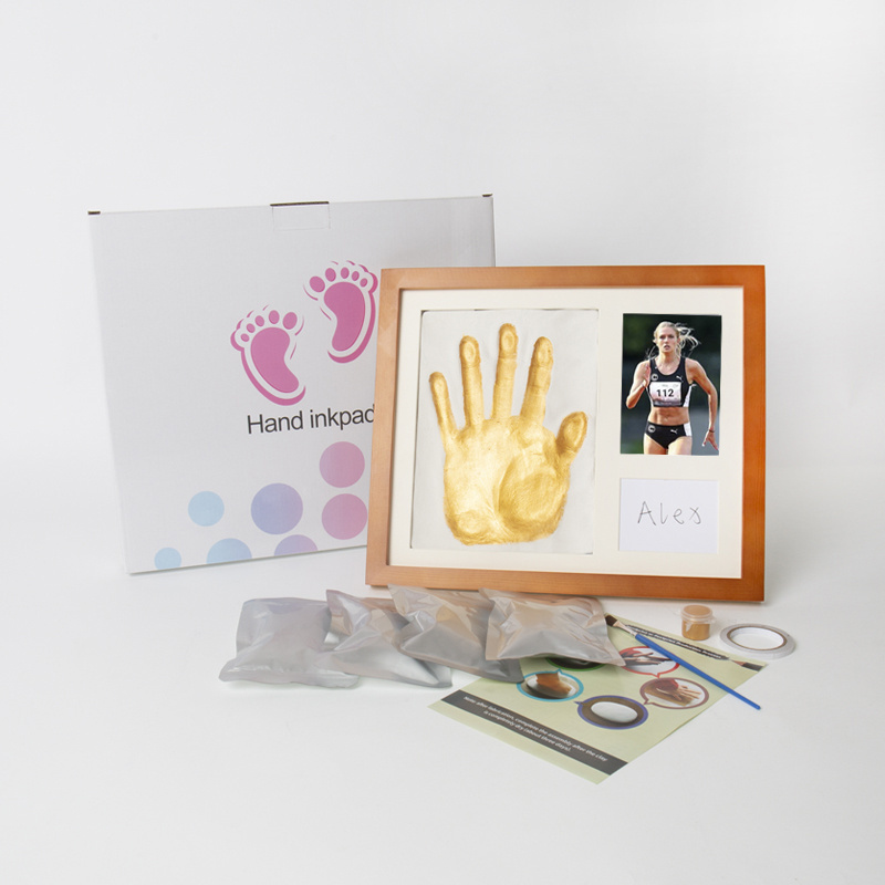 Adult palm print commemorative photo frame for the Paris Olympics, a long-lasting palm commemoration