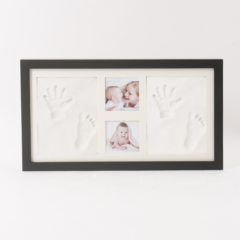 Baby Hand and Footprint Makers Kit Boy or Girl Nursery Photo Prints Keepsake Frame Personalized Baby Gifts, Nursery Decor