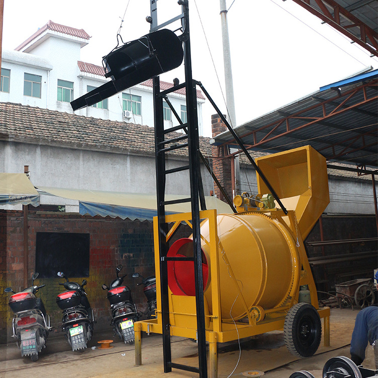 High quality Construction Industry Diesel self loading Lifting Concrete Mixer Machine