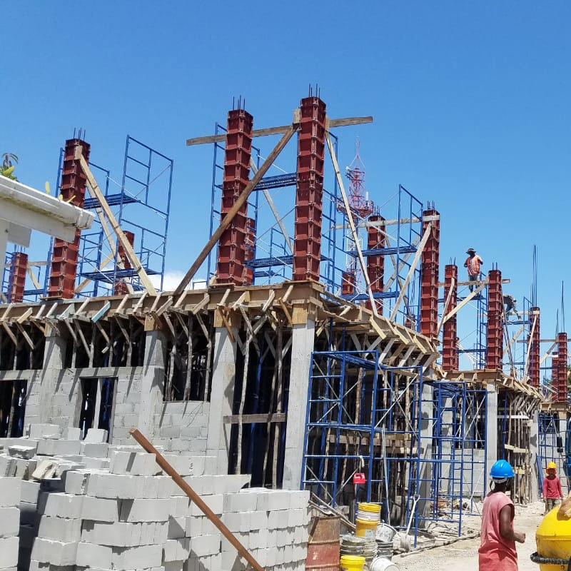 Oem Building Construction Materials Reusable Shuttering Formwork Steel Panel Easy Used Metal Concrete Formwork