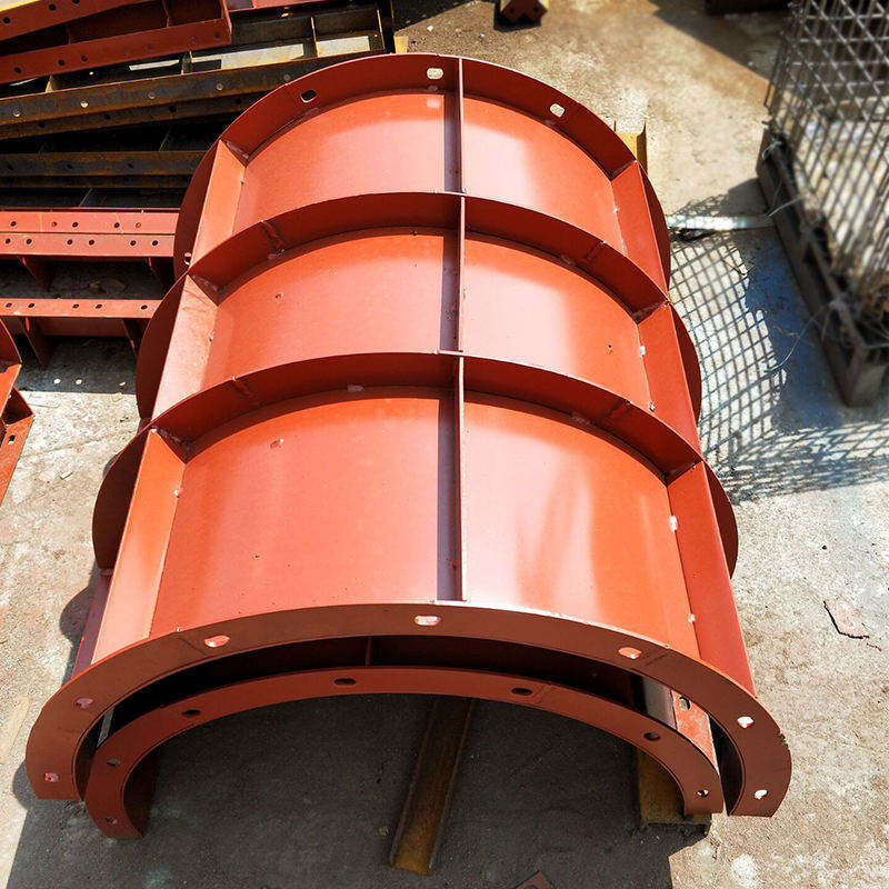 Customized U Ditch Concrete Molds Circular Column Steel Formwork Systems for construction