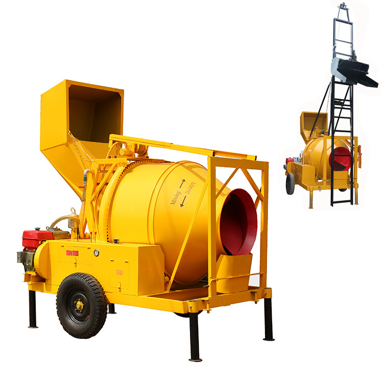 High quality Construction Industry Diesel self loading Lifting Concrete Mixer Machine