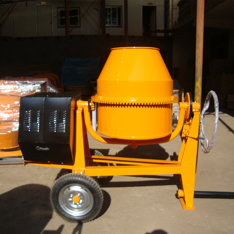 Diesel Engine/Electric Motor/Gasoline Portable Mini Concrete Drum Mixer with260L,300L,350L,400L,500L Charging Capacity