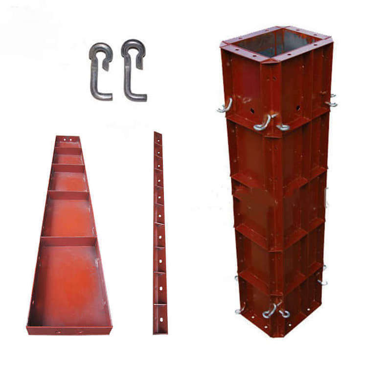 Customized U Ditch Concrete Molds Circular Column Steel Formwork Systems for construction