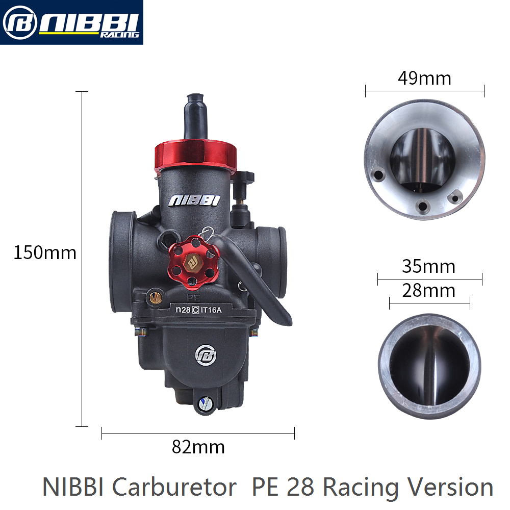 NIBBI Carburetor PE28  (Racing version) 28MM 150-250cc 2/4 stroke engine