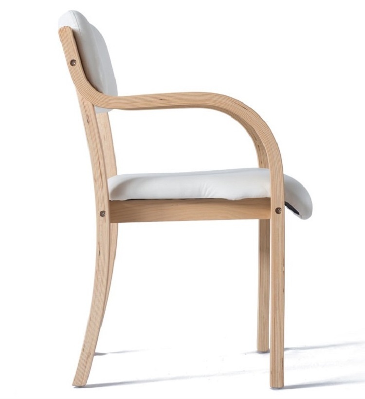 AM-1061 Classical Stackable Bentwood Plywood Dining Chair