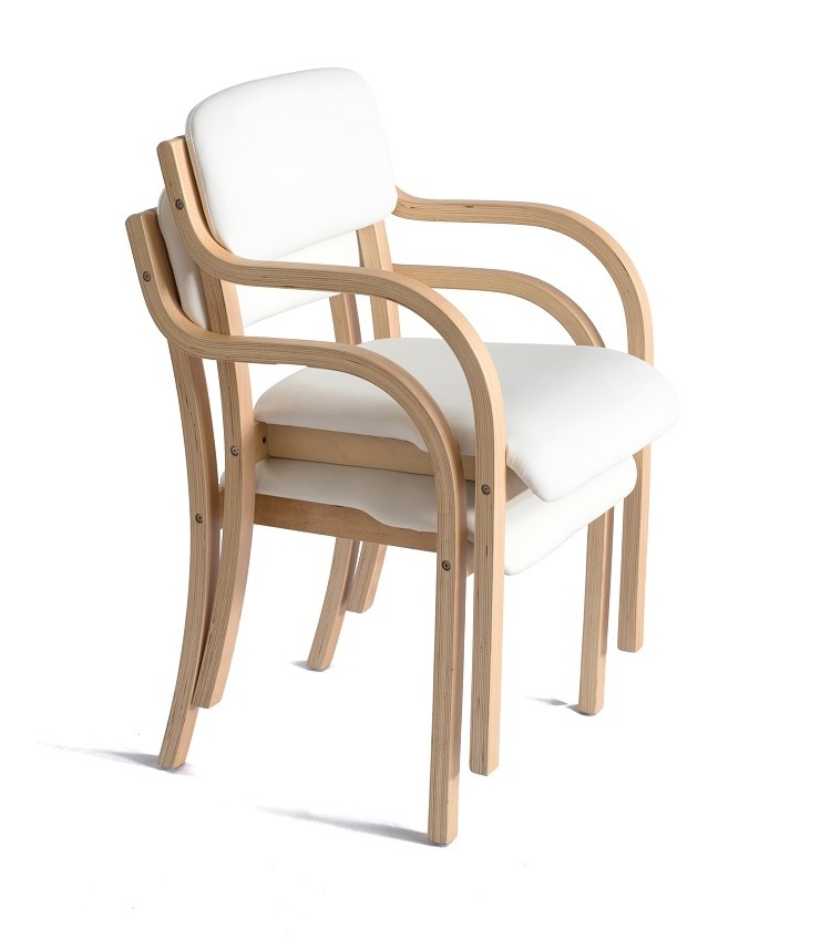 AM-1061 Classical Stackable Bentwood Plywood Dining Chair