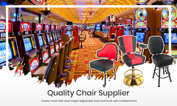 Best Selling Swivel Seating Poker Chairs Move Black Poker Chair Five-Wheeled Casino Chair With Castors