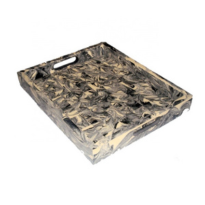 Resin Colored Serving Tray Kitchen Ware Decorative Tray And Resin Inlay Hand Made Trays Standard Quality With Low Price