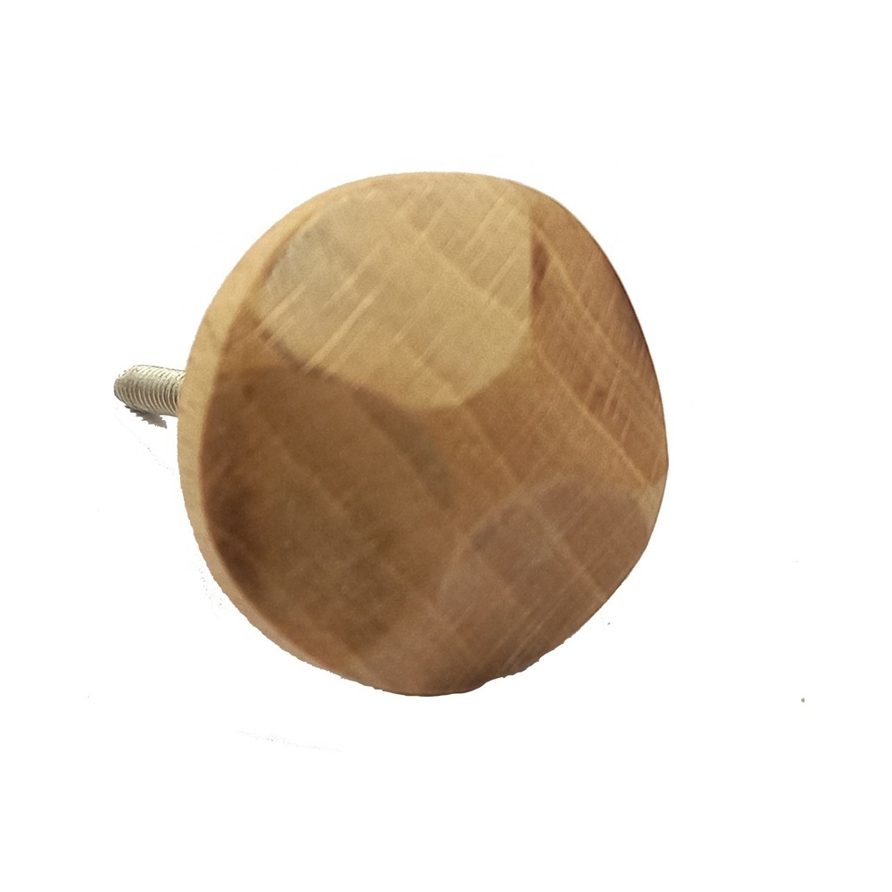 Top Quality Different Shapes Best quality Hot Sale handcrafted wooden knob for drawers cabinet doors Pull Handle in wood