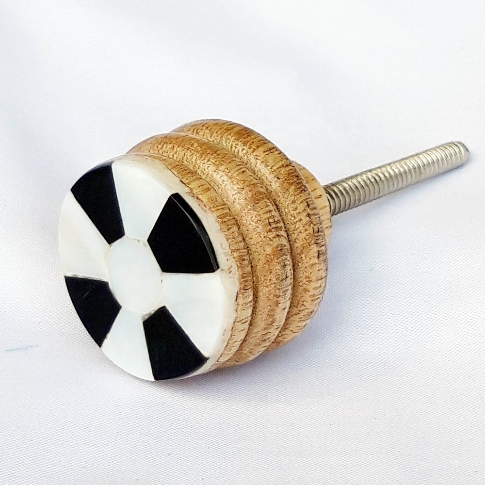 Wooden Mother Of Pearl Decoration Cabinet Furniture Handle Knob And Puller Mother of Pearl inlay Cabinet Knob