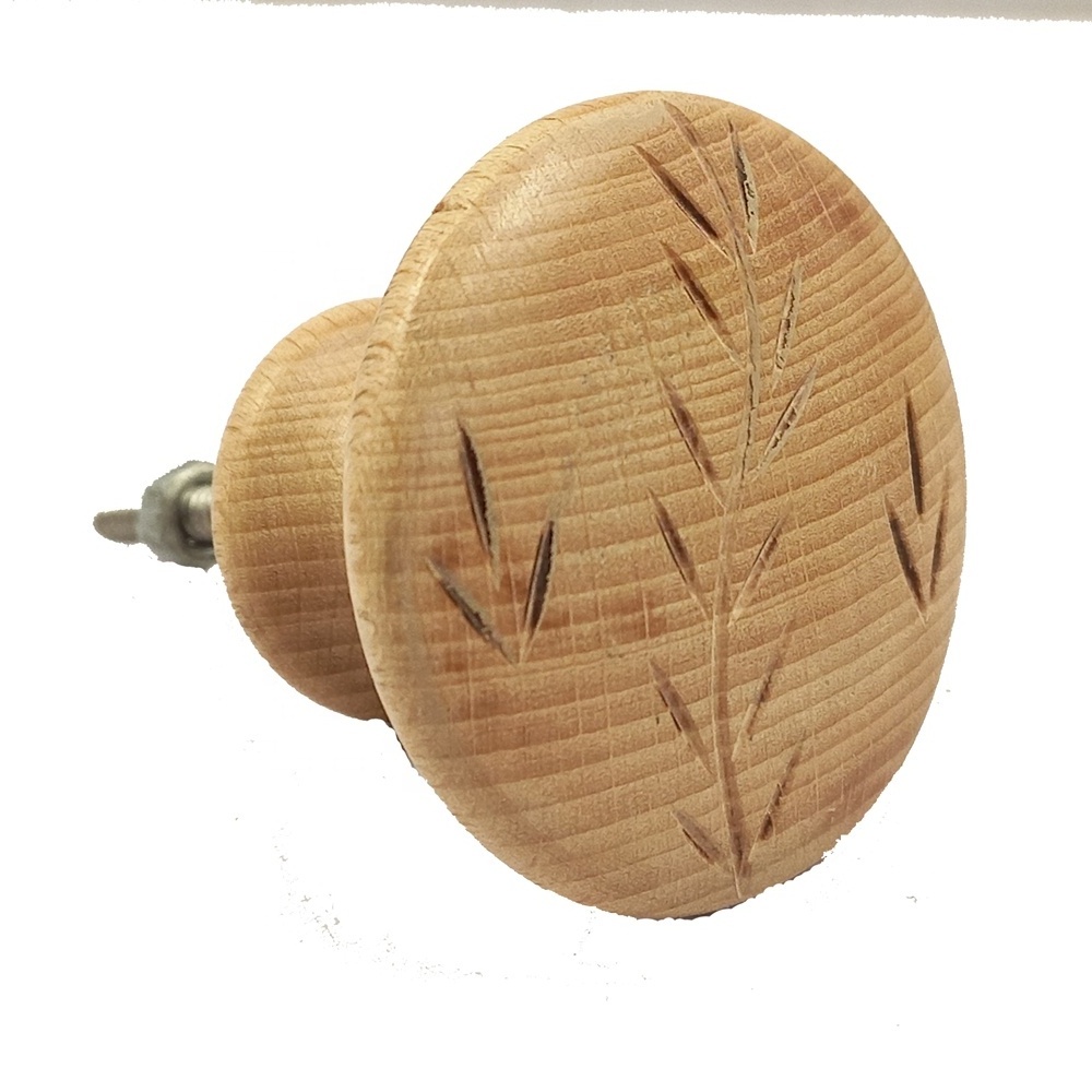 Top Quality Wood Knobs Design Hardware For Home And Kitchen Accessories Wood Cabinet Knob Used For Drawer And Door Accessories