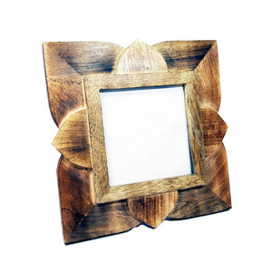 Engraved Wooden Photo Frame Customized Wood Memory Picture Frame Display For Family Gift Wall Table Decor