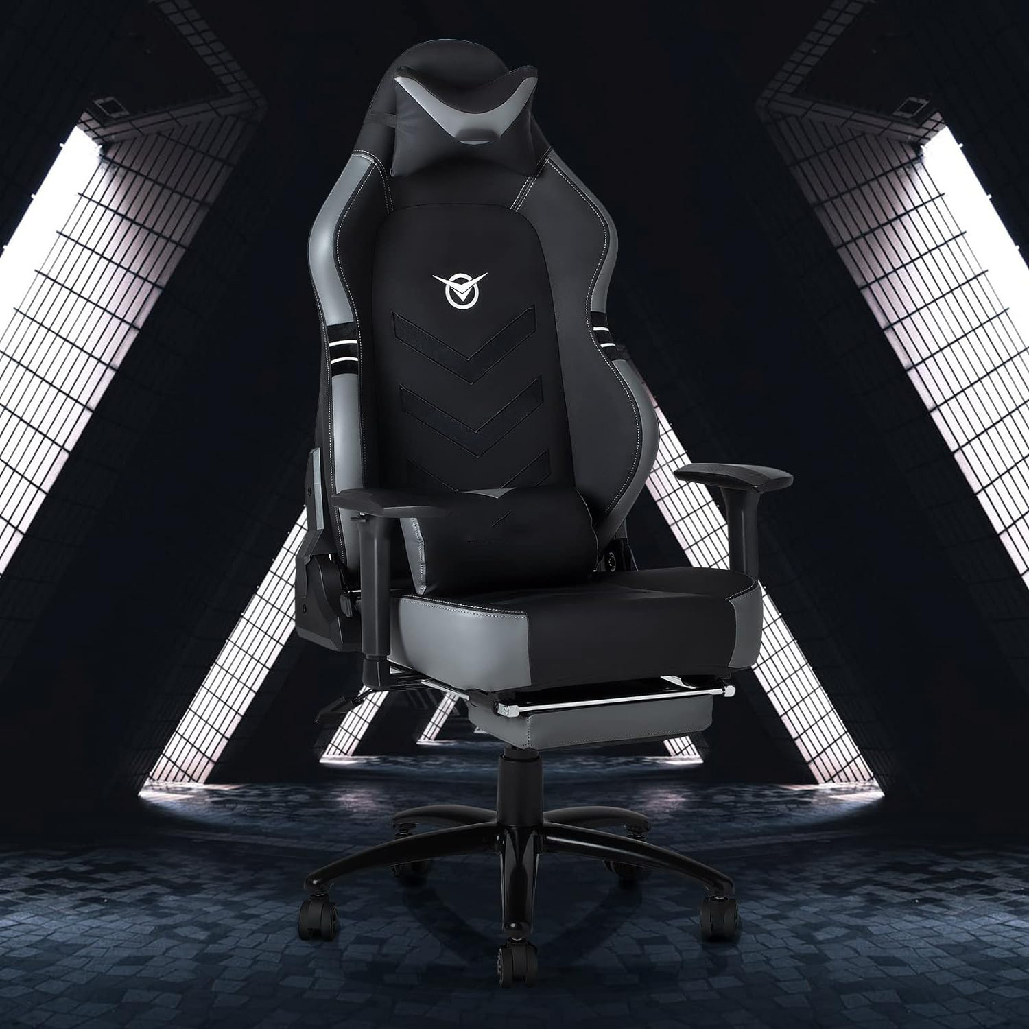 Big Sale Black Racing Style Pc Ergonomic Wingless Cushion Fotel Gamingowy Silla Professional Esports Gaming Chair with Footrest