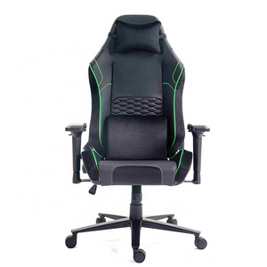 High Quality Black Ergonomic Silla Gamer Green PU Leather Racing Wheels Chaise Cadeira Gamer Adjustable Armrest Gaming Chairs