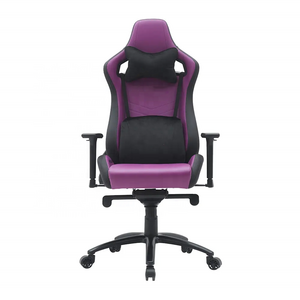 Drop Ship Free Ship Eu Warehouse zero gravity purple gtr racing King Gaming Chair Luxury Purple Black PU Leather Computer Chair