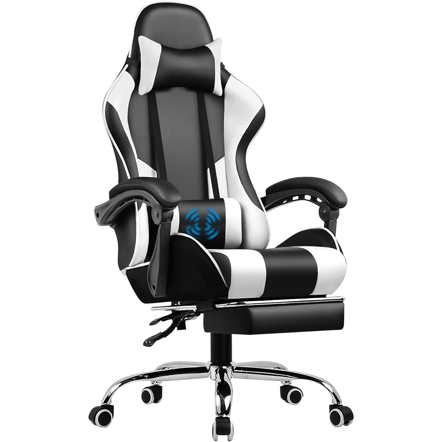 Office chair wheel casters white leather reclining sillas gaming ergonomic adjustable armrest gaming chair for adults