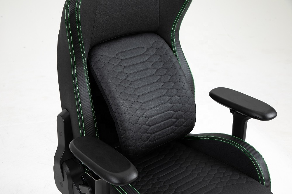 Multi-Layered Synthetic Leather High Density Foam Cushions Razers Iskur Gaming Chair Game Chair with Memory Foam Head Cushion