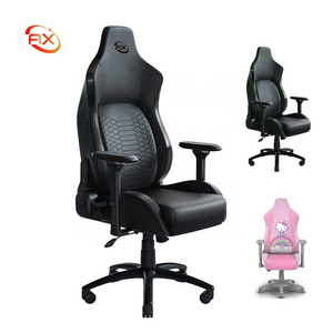 Multi-Layered Synthetic Leather High Density Foam Cushions Razers Iskur Gaming Chair Game Chair with Memory Foam Head Cushion