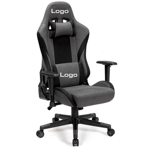 Fabric Gaming Chair Extra Wide Options Office Computer Chair Tilting  Ergonomic Adjustable Swivel Game Chair with 2D Armrests