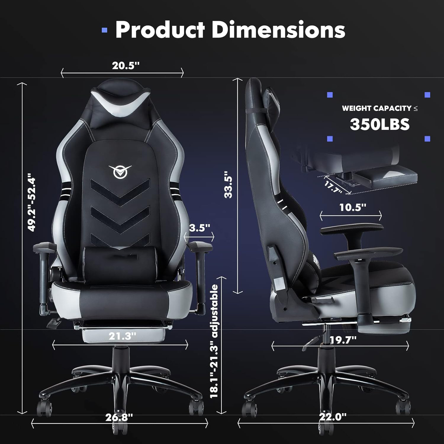 Big Sale Black Racing Style Pc Ergonomic Wingless Cushion Fotel Gamingowy Silla Professional Esports Gaming Chair with Footrest