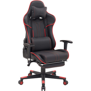 cool china manufacture cadeira para jogos soft PU leather red computer chair Best Executive gaming chair with fotrest