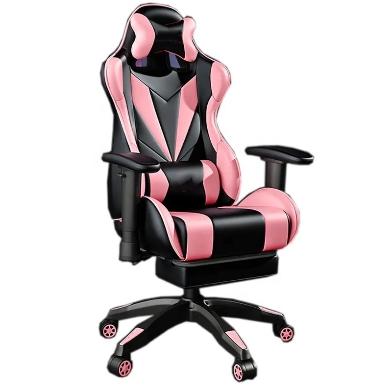 Wholesale Argentina Sedia Da Ufficio Cheapest Ergonomic Swivel Chair Headrest Esports Pink Recliner Gaming Chair for Gaming