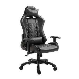 Black Gaming Chair for Adults 350lbs Reinforce Base Adjustable Armrest Big and Tall Ergonomic Office Computer Chair with Massage