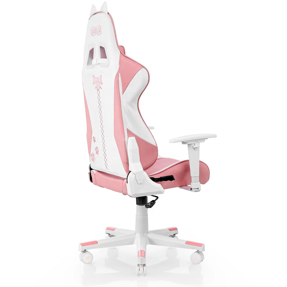 Cheap price High Back Pink Gamer Chair for Girls Gift Kawaii cat Computer Gaming Chair Ergonomic Silla Gamer with bunny ear