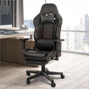 chaise all round black diamond Drogo viper gamer multi functional full reclining silla gaming chair with footrest for comfort