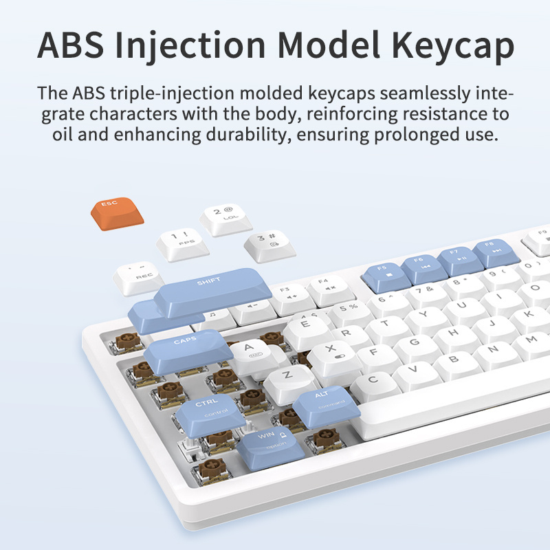 Ajazz AKP815 81 Keys Whit LCD Color Screen Wired Mechanical Switch Utra Slim Thin Low Profile Mechanical Keyboard