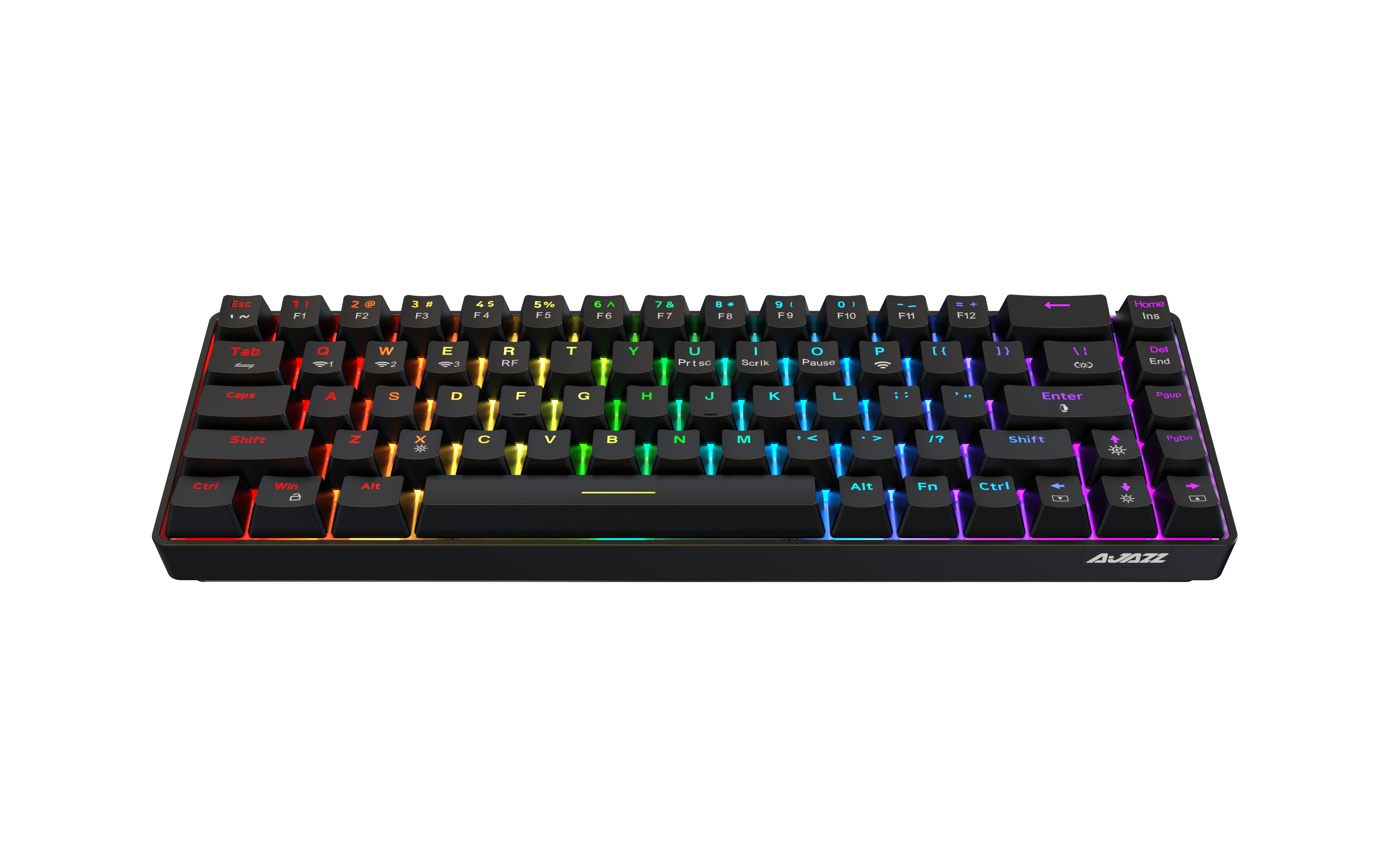 AJAZZ  K685T 68-Key  Wireless Wired Hot-swappable switch compatible with 3pin switch RGB lighting Mechanical Gaming Keyboard