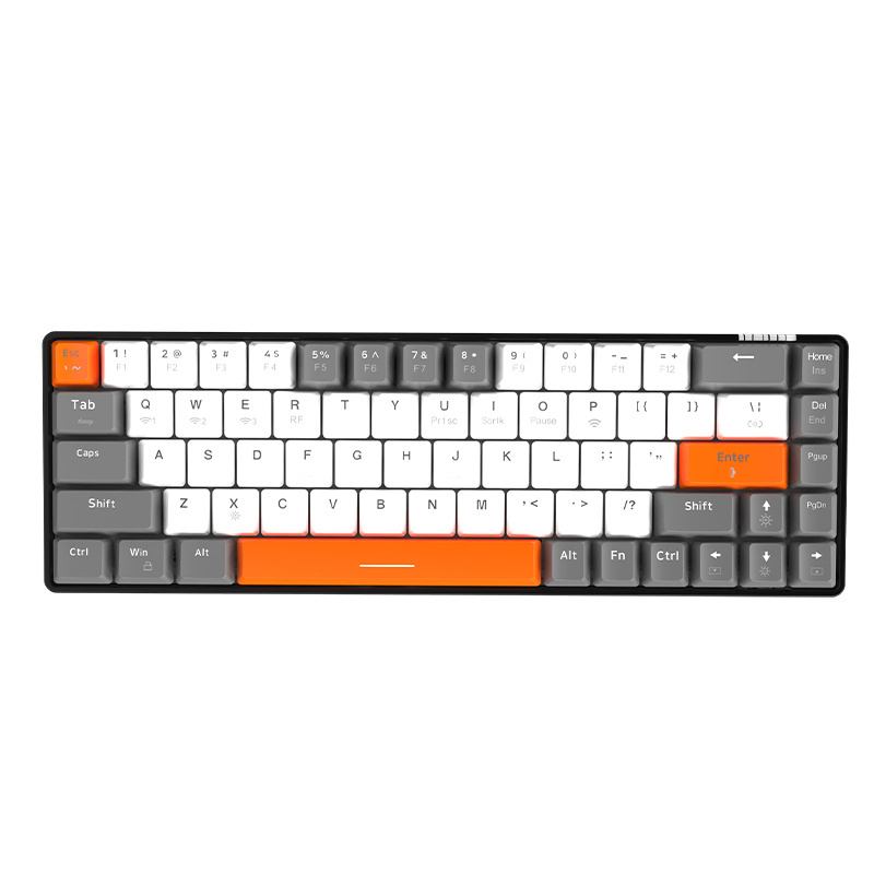 Ajazz K685T Wired Usb Custom Logo LED Gaming Backlight Keyboard OEM Keyboard Mechanical keyboard for laptop  For PC Gamer