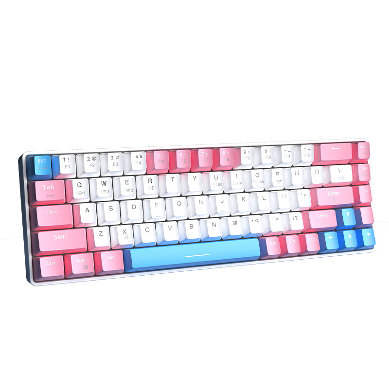 Ajazz K685T 68 keys 65% Wired Usb Gaming Backlight Keyboard OEM Keyboard Mechanical keyboard for laptop Gamer