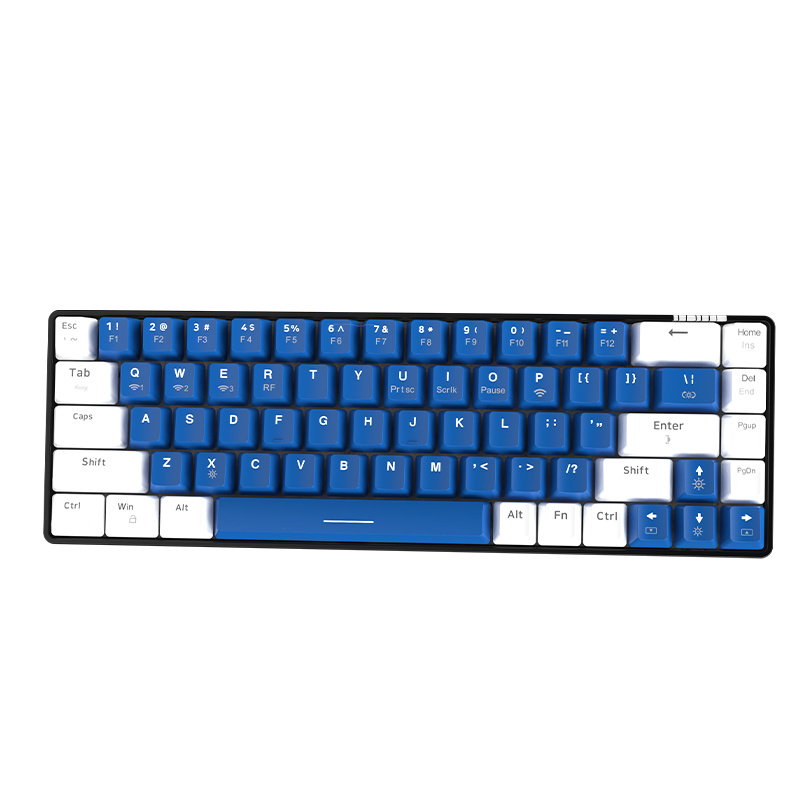 Ajazz K685T Wired Usb Custom Logo LED Gaming Backlight Keyboard OEM Keyboard Mechanical keyboard for laptop  For PC Gamer