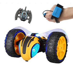 Double Side Gesture Sensing Rc Stunt Car 360 Rolling Hand Watch Radio Control Off Road Kids Remote Control Toys