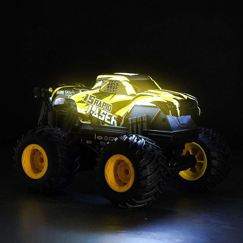 Remote Control 4wd Stunt Shark Rc Car 2.4g 1:20 Scale 360 Rotating Toy For Kids