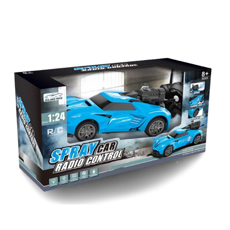 Hot Selling High Speed RC Car For Kids 1:24 Electric RC Racing Car With Light Spray Remote Control Drift Car Toys