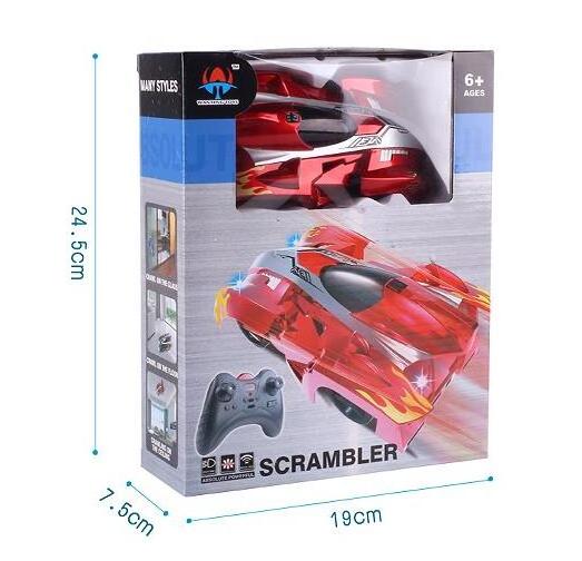 Remote control wall climbing stunt car suction remote control four-wheel-drive racing car children's toy car