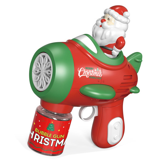 Wholesale Automatic Bubble Gun Christmas Bubble Machine Guns Bubble Blower Outdoor Toys For Christmas Gift