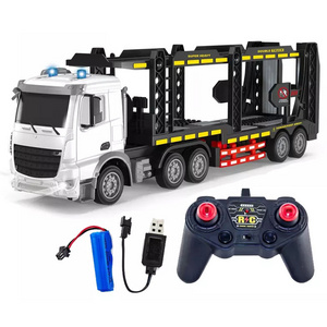 Truck Toy Set Transport Car Carrier Plastic Toy Transporter Carrierer Truck Toys Rc Big Trailer Remote Control Kid Children Cars