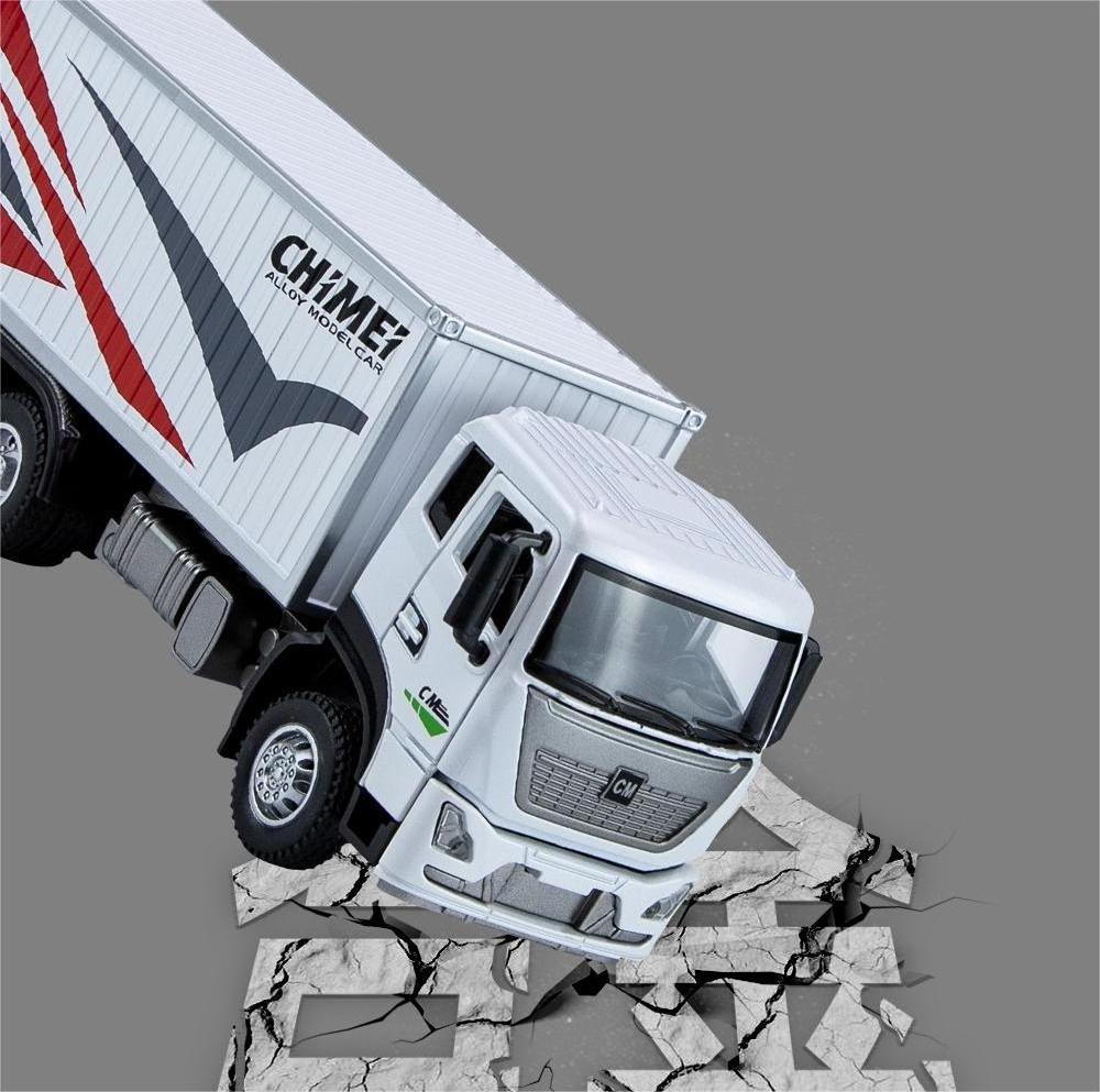 Hot Selling Gift Truck Model Toys 1/32 Scale Pull Back Alloy Truck Diecast Container Truck Toy