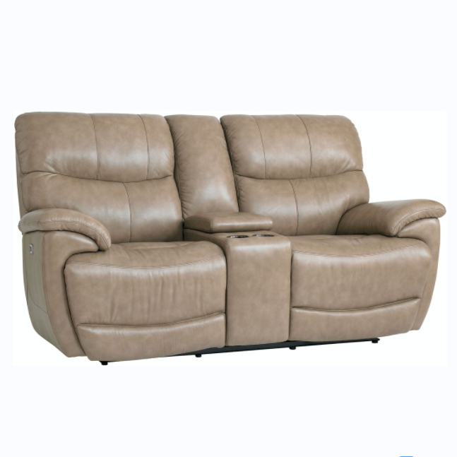 CY Furniture 3 2 1 Seater Genuine Leather Loveseat Manual Motion Recliner Sofa Set Reclinable For Living Room